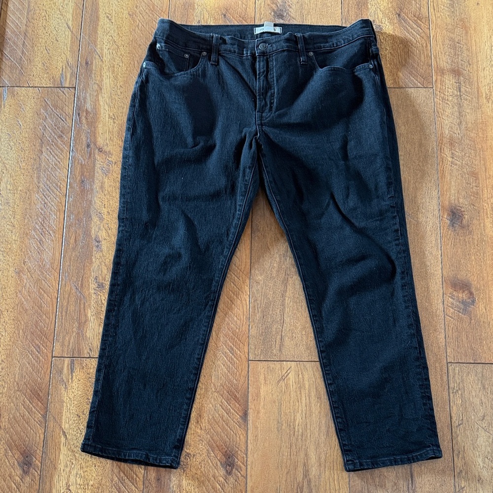 Madewell Mid Rise Perfect Vintage 32 Black Jeans